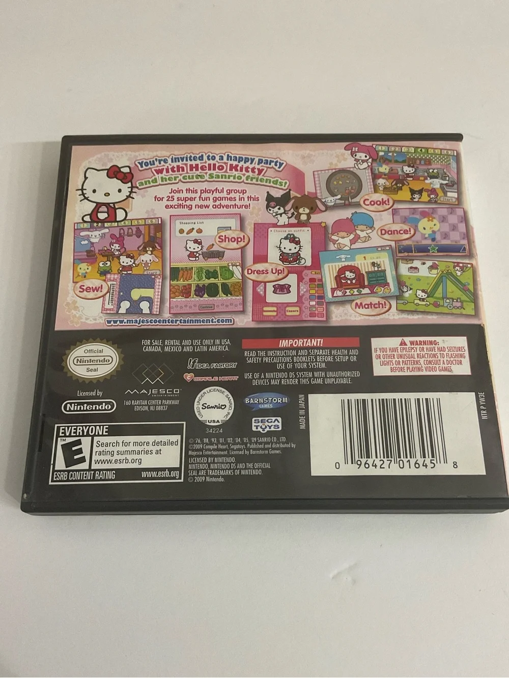 Hello Kitty Party Nintendo DS Game 2009